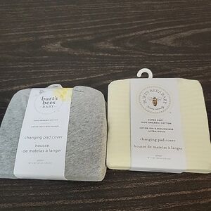 2 Burts Bees Baby Changing Pad Covers Organic Cotton